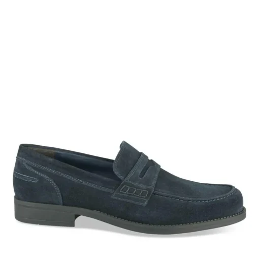 Mocassins MARINE Homme CUIR Motif Uni A Enfiler
