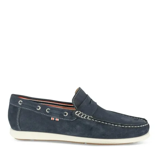 Mocassins MARINE Homme CUIR Motif Uni A Enfiler