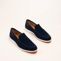 Mocassins MARINE Homme CUIR Motif Uni A Enfiler