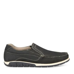 Mocassins MARINE Homme CUIR Motif Uni Elastique