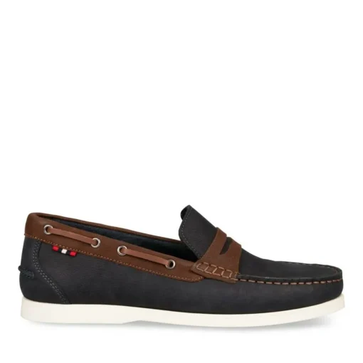 Mocassins MARINE Homme CUIR Motif Uni A Enfiler