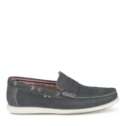 Mocassins MARINE Homme CUIR Motif Uni A Enfiler