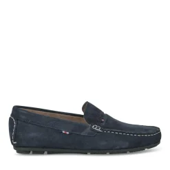 Mocassins MARINE Homme CUIR Motif Uni A Enfiler