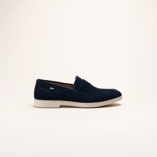 Mocassins MARINE Homme CUIR Motif Uni A Enfiler