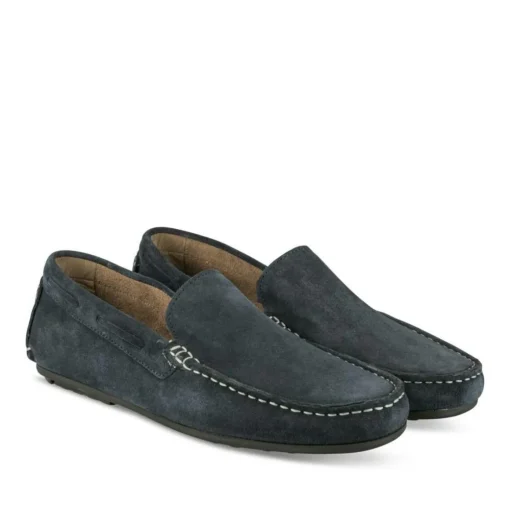 Mocassins MARINE Homme CUIR Motif Uni A Enfiler