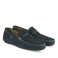 Mocassins MARINE Homme CUIR Motif Uni A Enfiler