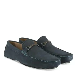 Mocassins MARINE Homme CUIR Motif Uni A Enfiler