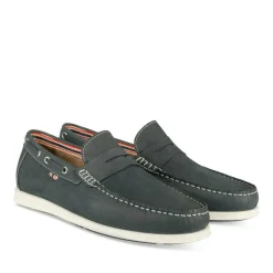 Mocassins MARINE Homme CUIR Motif Uni A Enfiler
