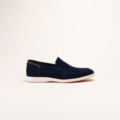 Mocassins MARINE Homme CUIR Motif Uni A Enfiler