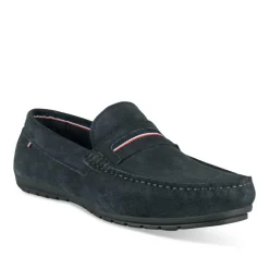 Mocassins MARINE Homme CUIR Motif Uni A Enfiler