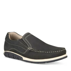 Mocassins MARINE Homme CUIR Motif Uni Elastique