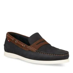 Mocassins MARINE Homme CUIR Motif Uni A Enfiler