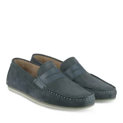 Mocassins MARINE Homme CUIR Motif Uni A Enfiler