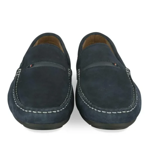 Mocassins MARINE Homme CUIR Motif Uni A Enfiler