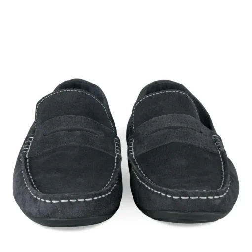 Mocassins MARINE Homme CUIR Motif Uni A Enfiler