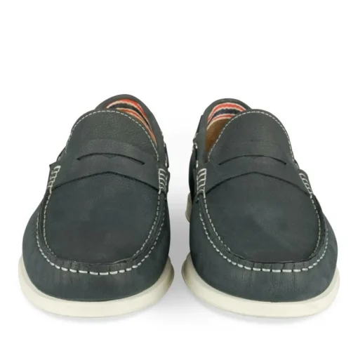 Mocassins MARINE Homme CUIR Motif Uni A Enfiler