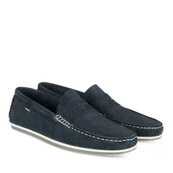 Mocassins MARINE Homme CUIR Motif Uni A Enfiler