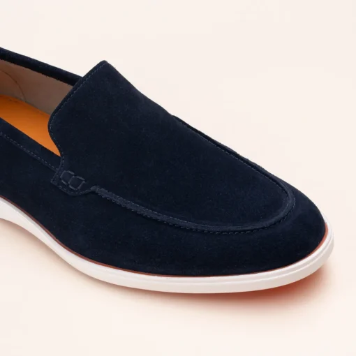 Mocassins MARINE Homme CUIR Motif Uni A Enfiler
