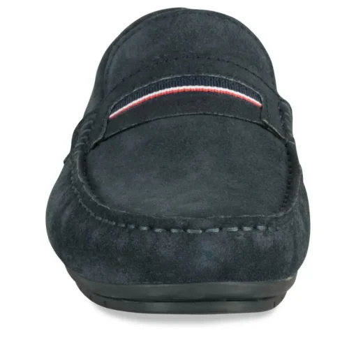 Mocassins MARINE Homme CUIR Motif Uni A Enfiler