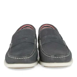 Mocassins MARINE Homme CUIR Motif Uni A Enfiler