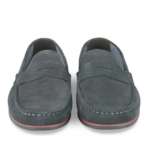 Mocassins MARINE Homme CUIR Motif Uni A Enfiler