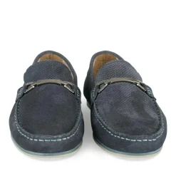 Mocassins MARINE Homme CUIR Motif Uni A Enfiler