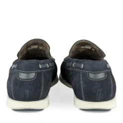 Mocassins MARINE Homme CUIR Motif Uni A Enfiler
