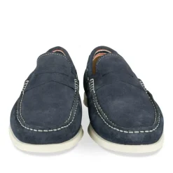 Mocassins MARINE Homme CUIR Motif Uni A Enfiler