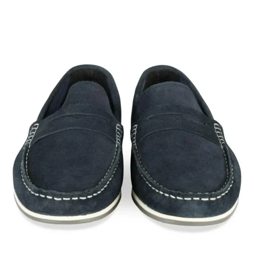 Mocassins MARINE Homme CUIR Motif Uni A Enfiler