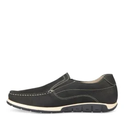 Mocassins MARINE Homme CUIR Motif Uni Elastique