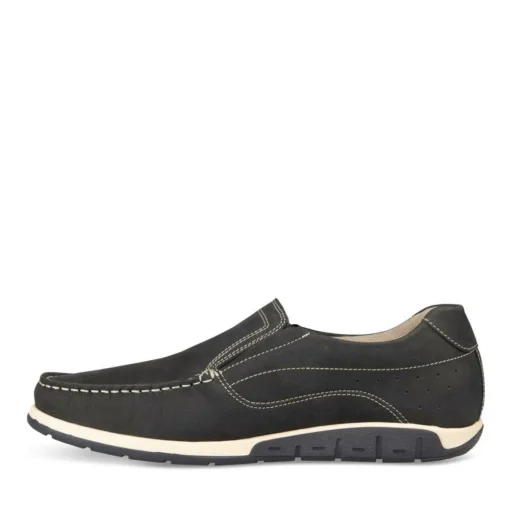 Mocassins MARINE Homme CUIR Motif Uni Elastique