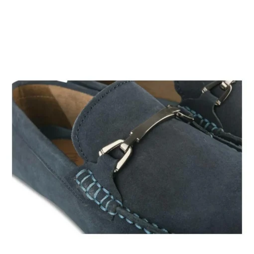 Mocassins MARINE Homme CUIR Motif Uni A Enfiler