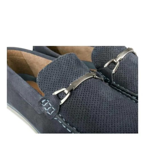 Mocassins MARINE Homme CUIR Motif Uni A Enfiler