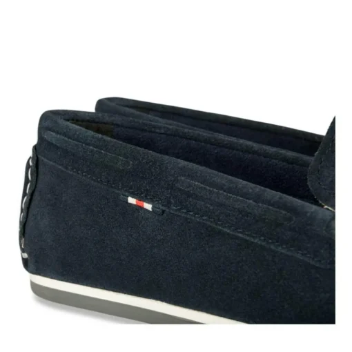 Mocassins MARINE Homme CUIR Motif Uni A Enfiler