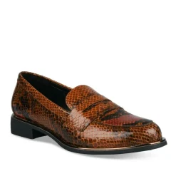 Mocassins MARRON Femme Motif Uni