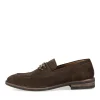 Mocassins MARRON Homme CUIR Motif Uni A Enfiler