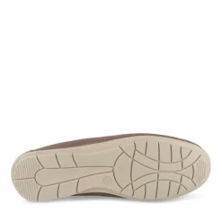 Mocassins MARRON Homme CUIR Motif Uni A Enfiler