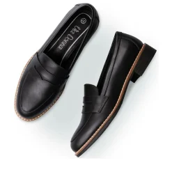 Mocassins NOIR Femme A Enfiler