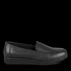 Mocassins NOIR Femme CUIR Motif Uni A Enfiler