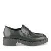 Mocassins NOIR Femme CUIR Motif Uni A Enfiler