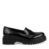 Mocassins NOIR Femme Motif Vernis A Enfiler