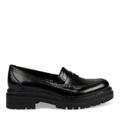 Mocassins NOIR Femme Motif Vernis A Enfiler