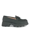 Mocassins NOIR Femme Motif Chaîne A Enfiler