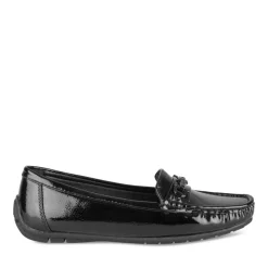 Mocassins NOIR Femme Motif Uni A Enfiler