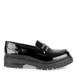 Mocassins NOIR Femme Motif Clouté A Enfiler