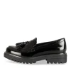 Mocassins NOIR Femme Motif Uni A Enfiler