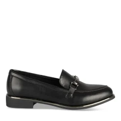 Mocassins NOIR Femme Motif Uni A Enfiler