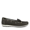 Mocassins NOIR Femme Motif Uni A Enfiler