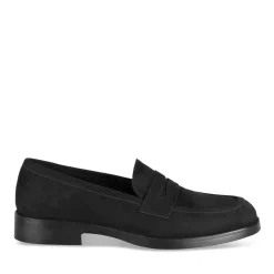 Mocassins NOIR Femme Motif Uni A Enfiler
