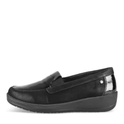 Mocassins NOIR Femme Motif Uni A Enfiler